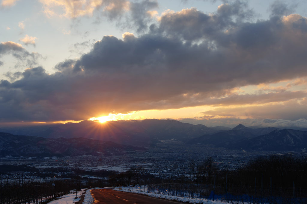 上田市内の夕焼け うえだ大好き 上田市シティプロモーションサイト